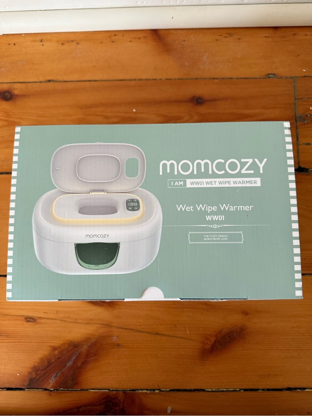 Momcozy WW01 Wet Wipe Warmer in Mint and White